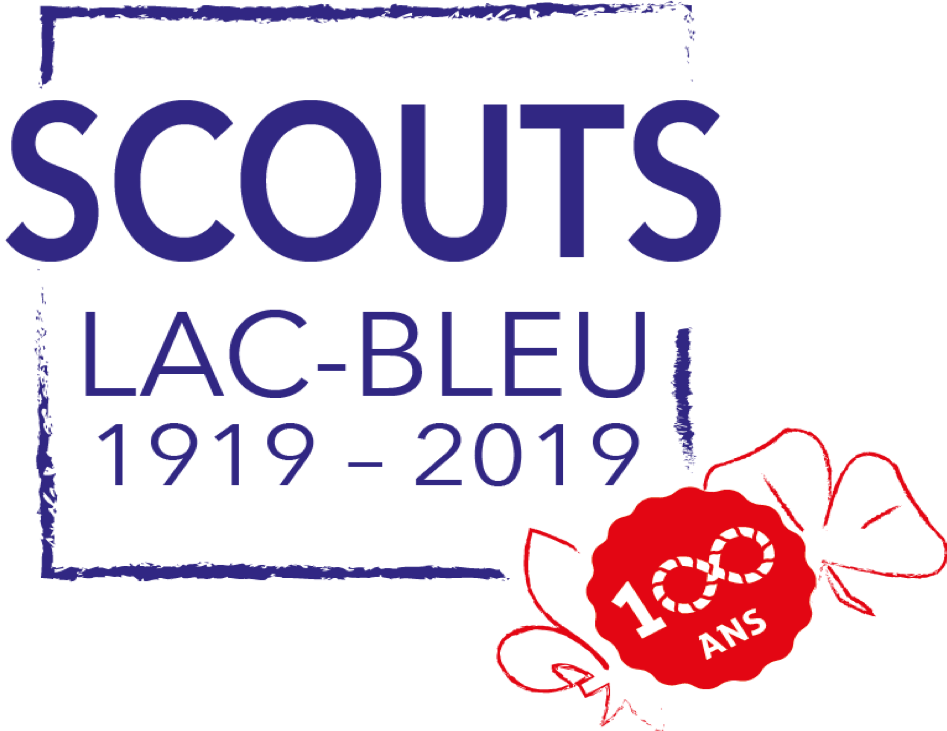 Le logo des 100 ans du Lac-Bleu